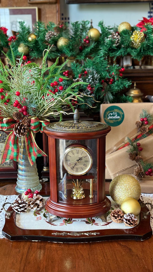 Vintage Bombay Company Oval Anniversary Clock