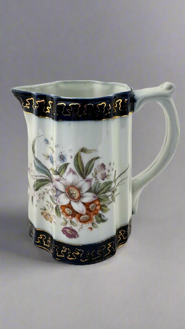 Vintage Hand Painted Porcelain Creamer Pitcher