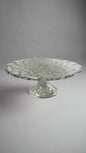 Vintage Indiana Glass Pedestal Cake Plate Stand