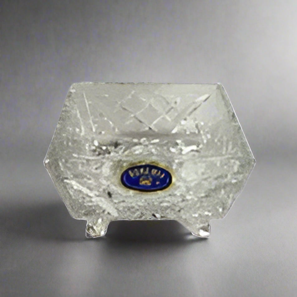Bohemia Hand Cut Lead Crystal Over 24% PBO Czechoslovakia